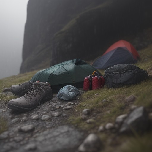 【登山の天気】降水確率の見方と判断 | 夏山での雨への安全対策 をイメージした 夏、山 の写真