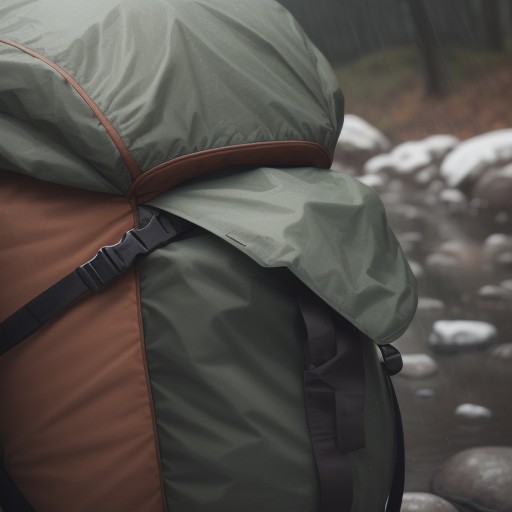 【防水ジャケット】登山で使う軽量撥水モデル | 雨の日の山道での装備 をイメージした 秋、ハイキング の写真