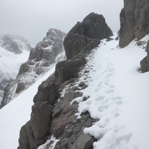 【登山安全対策】高地の天候変化への備え | 岩場や山頂での気象確認と装備 をイメージした 山 の写真