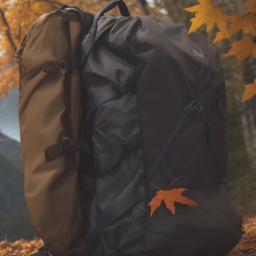 【バックパック】紅葉の山行に備える準備 | 登山用具の詰め方と選び方 をイメージした 秋、山、登山道 の写真