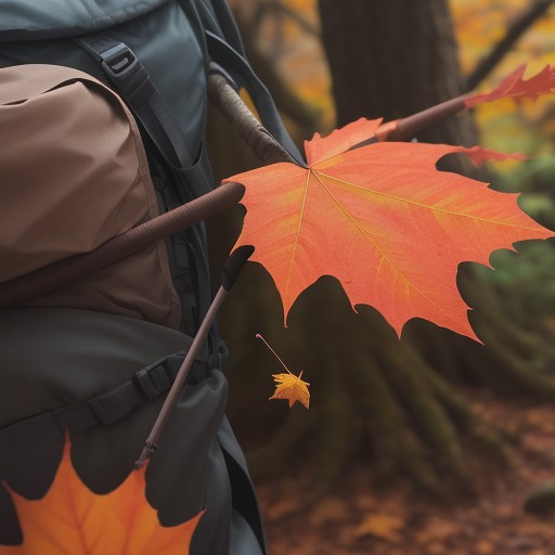 【登山杖】歩き方の基本 | 紅葉が広がる山道を疲れずに進むためのコツ をイメージした 秋、夏、ハイキング の写真