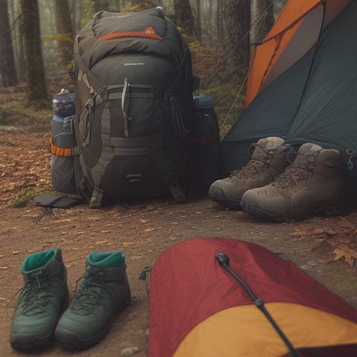 【ハイキング用具】秋の山道を散歩する準備 | 揃えておきたい基本の道具 をイメージした 秋、ハイキング の写真
