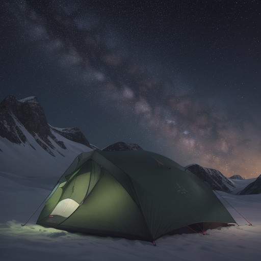 【キャンプ】夏の最適時期 | 山の頂上付近で星を眺めて過ごす夜の時間 をイメージした 夏、山、山頂 の写真