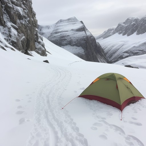 【雪山】冬の登山コースを歩く | 雪の白さが広がる山頂への道のり をイメージした 冬、雪景色、山、雪景色 の写真