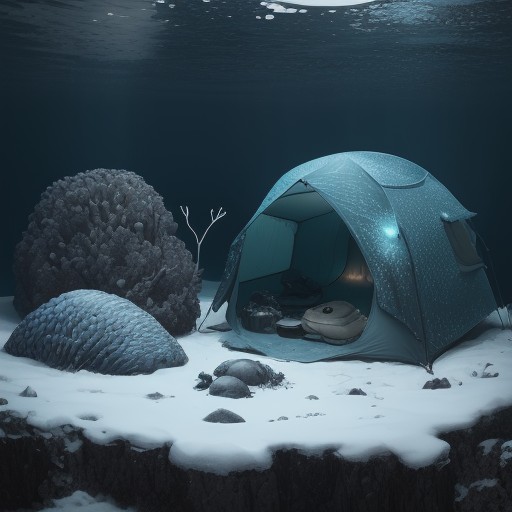 【深海魚】水深数千メートルの海底 | 生き物の姿と生態を記録する をイメージした 雪景色 の写真