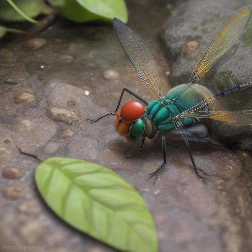 【トンボ】川底で生活するヤゴの観察 | 夏の水辺に集まる昆虫の生態 をイメージした 夏、夏、夏、川 の写真