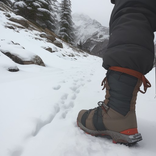 【アウトドアギア】冬の山道を歩くための準備 | 探検で使う装備 をイメージした 冬、雪景色、山、ハイキング、ハイキング の写真