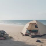 【貝殻】海辺の砂浜で時間をかけて探す | 種類と見分け方のポイント をイメージした 広角の風景 の写真