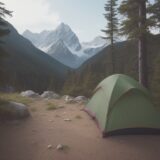【ハイキング用具】山道を歩くための持ち物 | 気晴らしに訪れる自然の中 をイメージした 広角の風景、ハイキング、山、登山道 の写真