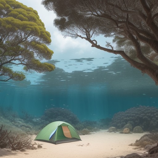 【サンゴ礁】沖縄の海に住む魚 | 生物たちが作る生態系の仕組み をイメージした 広角の風景 の写真