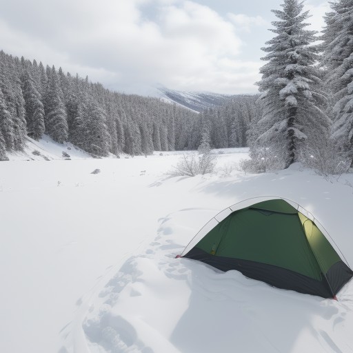 【防寒ウェア】冬の山歩きで体温を逃さず維持する | 雪の中を歩くための服装 をイメージした 広角の風景、冬、ハイキング、冬、雪景色 の写真