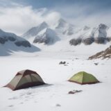 【雪山】高度が上がる道のりでの体調管理 | 標高による体の反応と対策 をイメージした 広角の風景、山、雪景色 の写真