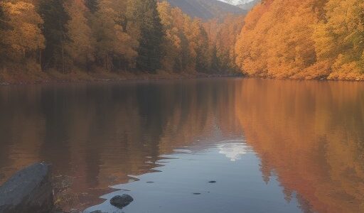 【カヤック】水上の視点 | 浮力を感じて漕ぎ出す秋の湖と紅葉の景色
