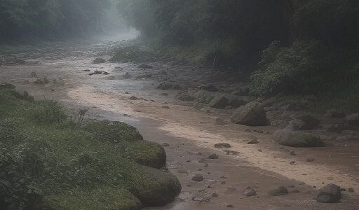【川の水位】梅雨の時期に増えた流れ | 天気予報で洪水の兆候を確認する