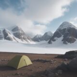 【山の天気予報】登山前に確認する項目 | 空の色と雲の動きをチェックする をイメージした 広角の風景、山 の写真