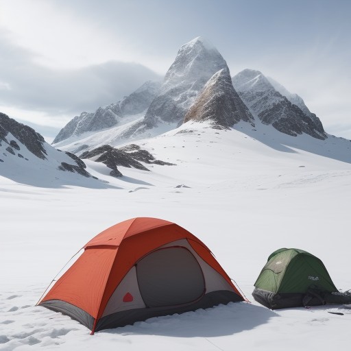 【山の天気予報】山頂の気温を確認して | 冬の登山の装備を揃える をイメージした 広角の風景、山、冬 の写真