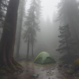 【防水カバー】雨の日の山歩きで活用する | ザックの中身を濡らさない方法 をイメージした 広角の風景、ハイキング の写真