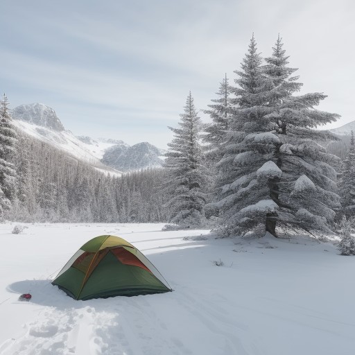 【防寒着】冬の登山で体温を守る服装 | 保温効果を高める重ね着の方法 をイメージした 広角の風景、冬、ハイキング、冬、山 の写真