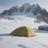 【高地適応】冬の雪山での体調管理 | 酸素不足への対策方法 をイメージした 広角の風景、山、冬 の写真