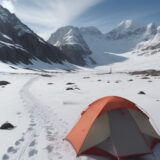 【登山安全】高地の稜線を地図で把握する | ルート確認と歩行計画の立て方 をイメージした 広角の風景、山、稜線、ハイキング の写真