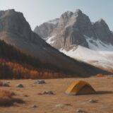 【山域別の天気】登山の予報を確認 | 紅葉の山行に向けた準備を整える をイメージした 広角の風景、山、ハイキング、秋 の写真