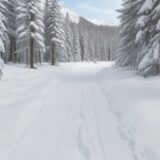 【スノーシュー】雪山の歩き方と装備 | ルートの選び方と注意点 をイメージした 広角の風景、雪景色、ハイキング、冬 の写真