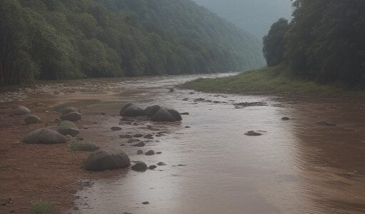 【川の天気予報】雨量観測で水位を確認 | 洪水の危険を避けて河原へ向かう