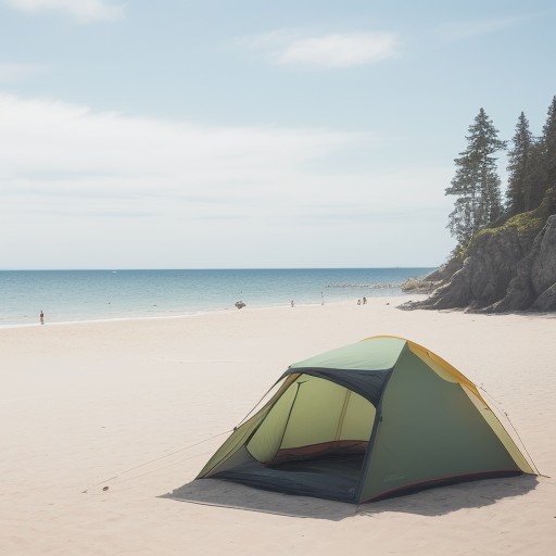 【マリンスポーツ用品】夏の海へ持っていく道具 | 初心者向けの準備リスト をイメージした 広角の風景、夏 の写真