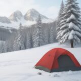 【サバイバル】山での緊急避難の方法 | 生き残るための判断と行動 をイメージした 広角の風景、山 の写真