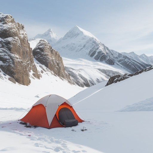 【安全対策】冬の登山で準備しておくべき装備 | 事故を防ぐための注意点 をイメージした 広角の風景、山、冬 の写真