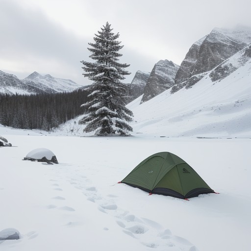 【防寒対策】冬の登山で体温を守る | 重ね着と装備の組み合わせ をイメージした 広角の風景、山、冬 の写真