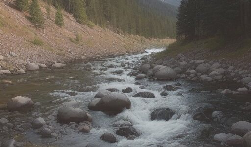【渓流釣り】水面の風向と水の流量を把握 | 川の流れから釣行ポイントを探る