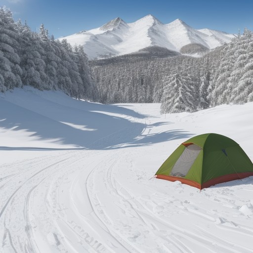【スキー】雪山の斜面を滑り降りていく | 自然と一体になる冬の体験 をイメージした 広角の風景、山、雪景色、冬 の写真