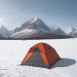 【防寒対策】冬の雪山登山の服装 | 体温を保つための装備の組み合わせ をイメージした 広角の風景、山、冬 の写真