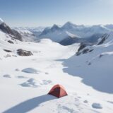 【アイスクライミング】雪山の氷壁を登る | 揃えておくべき装備のまとめ をイメージした 広角の風景、山、雪景色 の写真