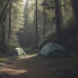 【危険植物】登山道や林道で草木に触れたときの注意点 | 皮膚の症状と対処法 をイメージした 広角の風景、登山道、ハイキング、森 の写真