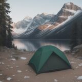 【登山ポール】軽量設計で持ち運びの負担を減らす | ザックに収まるサイズ感 をイメージした 広角の風景 の写真