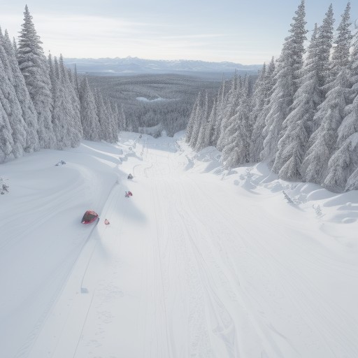 【スノーボード】スキー場のパウダースノーを滑走する | 雪山での記録 をイメージした 広角の風景、雪景色、雪景色、山、雪景色 の写真
