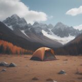【紅葉】山の天気と気温の変化 | 服装を選ぶタイミングと準備するもの をイメージした 広角の風景、秋、山 の写真