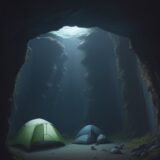 【深海】謎の生き物 | 水深数千メートルの海底に住む生物たちの生態 をイメージした 広角の風景 の写真