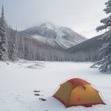 【遭難防止】登山の準備と非常食の選び方 | 冬の雪山へ行くための装備品 をイメージした 広角の風景、ハイキング、山、冬 の写真