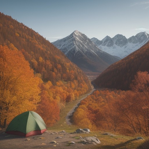 【登山靴】足への負担を減らして歩くための選び方 | 紅葉の山道を歩く旅 をイメージした 広角の風景、ハイキング、秋、山、登山道 の写真