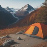 【登山】安全対策で事故を防止 | 紅葉の山行計画と緊急連絡先情報の管理 をイメージした 広角の風景、山、秋、ハイキング の写真
