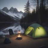 【キャンプ装備】春の夜の冷え込みへの対策 | 揃えておくべき道具の一覧 をイメージした 広角の風景、春 の写真