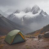 【山の天気】降水確率と雨量の確認方法 | 秋の登山で準備する雨具 をイメージした 広角の風景、山、ハイキング、秋 の写真