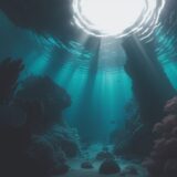 【マリンフォト】水中での撮影技術 | 太陽の光と魚の色を捉える設定 をイメージした 広角の風景 の写真