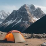 【トレッキングポール】歩き方のコツ | 体力の消耗を抑えて山道を歩く方法 をイメージした 広角の風景、山、ハイキング の写真