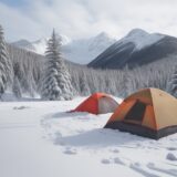 【装備チェックリスト】作業者の安全を確保する持ち物 | 冬の山での準備 をイメージした 広角の風景、山、冬 の写真