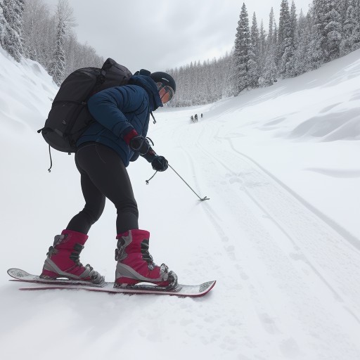 【スキー】速度を上げるための滑り方 | 雪山の斜面で意識する姿勢と視線 をイメージした 冬、雪景色 の写真