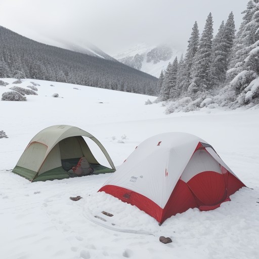【遭難防止】山での安全確保 | 吹雪の雪山で救助を待つ方法 をイメージした 冬、雪景色、山 の写真